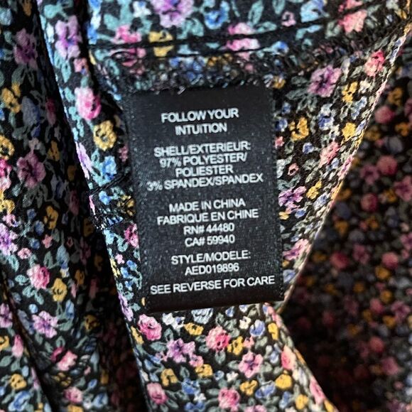 AFRM Violet Floral Long Sleeve Midi Dress || SZ M || Petite Bloom - Picture 9 of 10